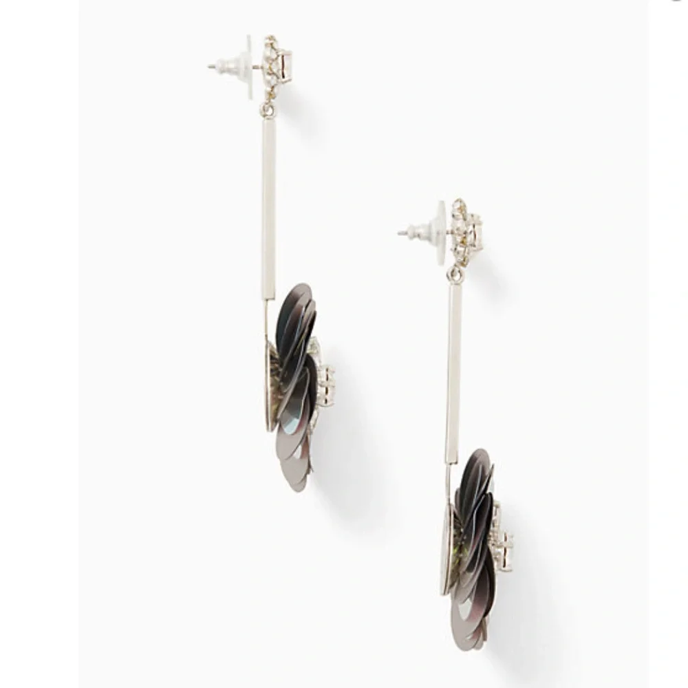 KATE SPADE Statement Sequin Drop Earrings